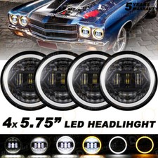 4pcs 5.75inch 5-34 Hi Lo Beam Led Headlight For Chevy Corvette C1 C2 1964-1982