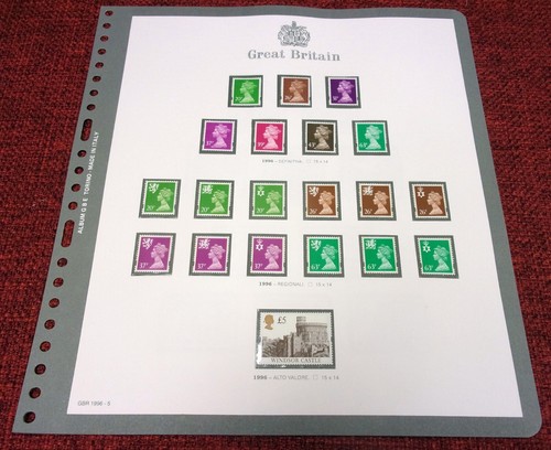 Gran Bretagna - 1996 - Annata completa nuova (MNH) - su fogli Bolaffi a taschine - Foto 5 di 6