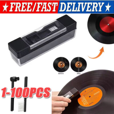 #ad #ad 3in1 Vinyl Record Cleaning Brush Stylus Velvet Anti static Cleaner Tool Kit LOT $53.17
