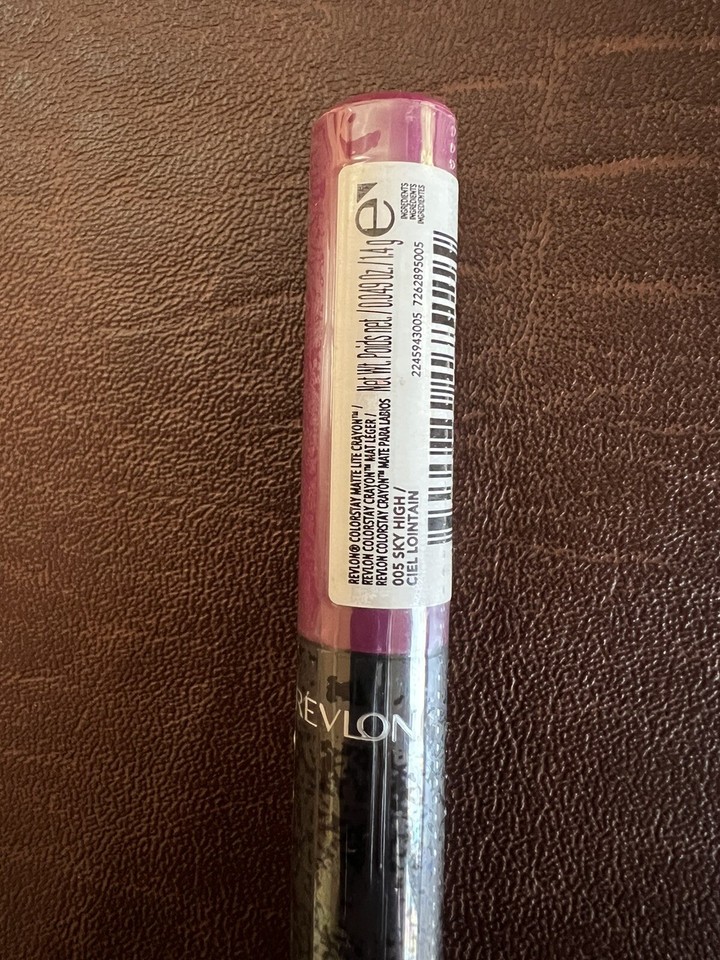 Revlon-ColorStay Matte Lite Crayon Lip Color 005 Sky High New & Sealed ...