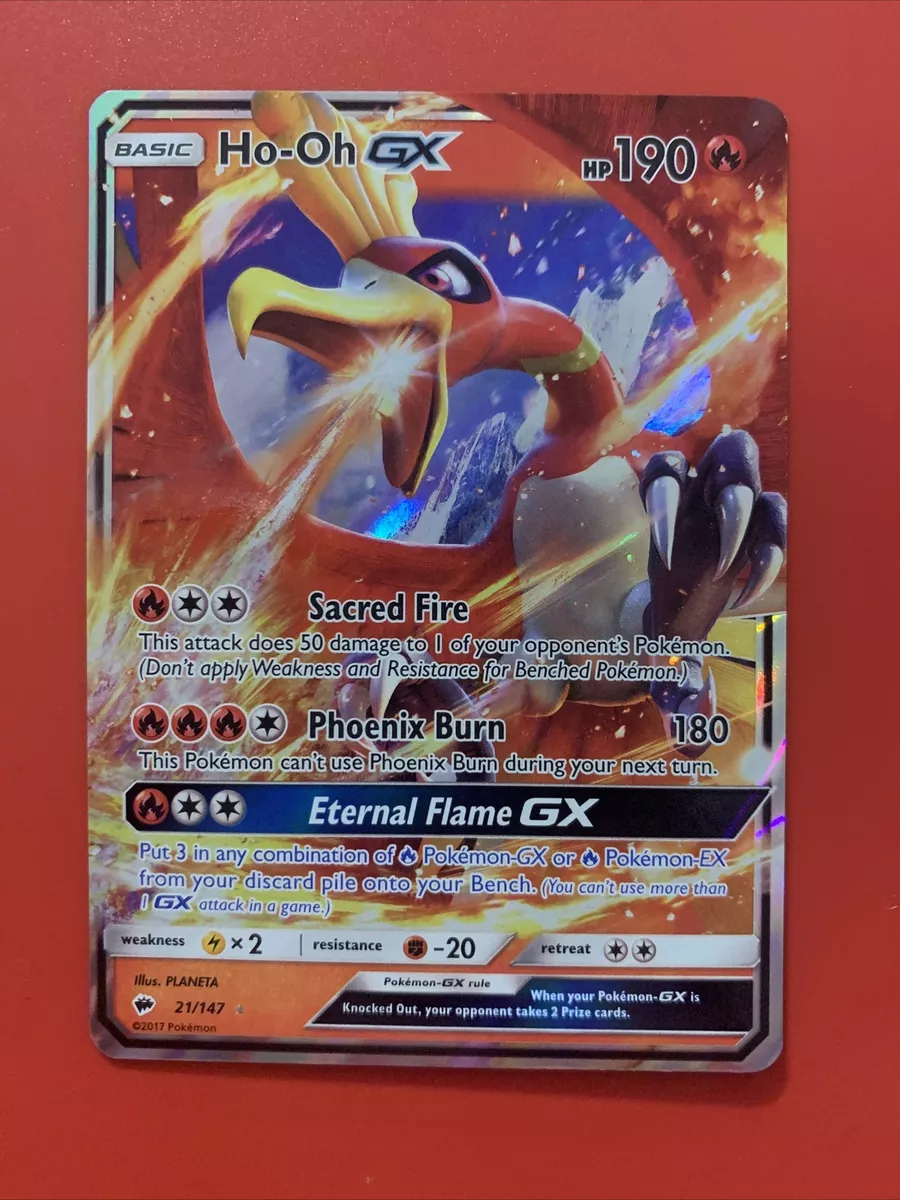 Ho-Oh GX - 21/147 - Burning Shadows – Card Cavern Trading Cards, LLC