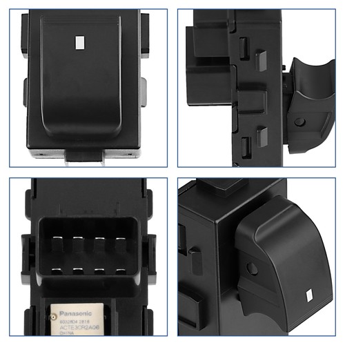 Rear Door Power Window Switch New Ebony 2007-2014 GM 22895547 25898072 22864846 - Picture 8 of 10