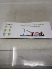 5 pcs Letsfit Resistance Loop Bands Loop Set Strength Fitness Leg Exercise 40lbs