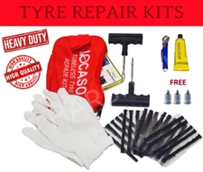 Tubeless Tyre Repair Kit Emergency Heavy duty Tyre Repair Kit Car Van Motorcycle