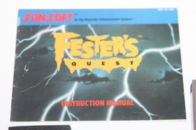 Fester's Quest (Authentic) (Nintendo, NES, 1989) Original Cartridge w/ Manual