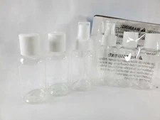 6 Travel Bottles 2.7 oz, 2 Spray Bottle/ 4 Gel Bottles 2.7 oz = 6 Clear Bottles 