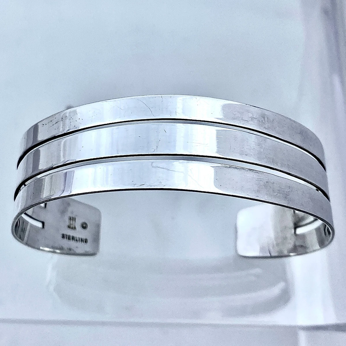 James Avery RETIRED Sterling TRIPLE BAR Cuff Bracelet eBay