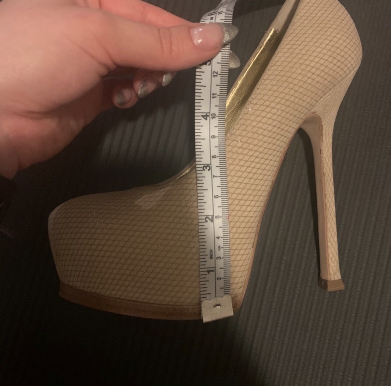 SAINT LAURENT Pompa YSL Tribtoo 105 taglia 35 con scatola