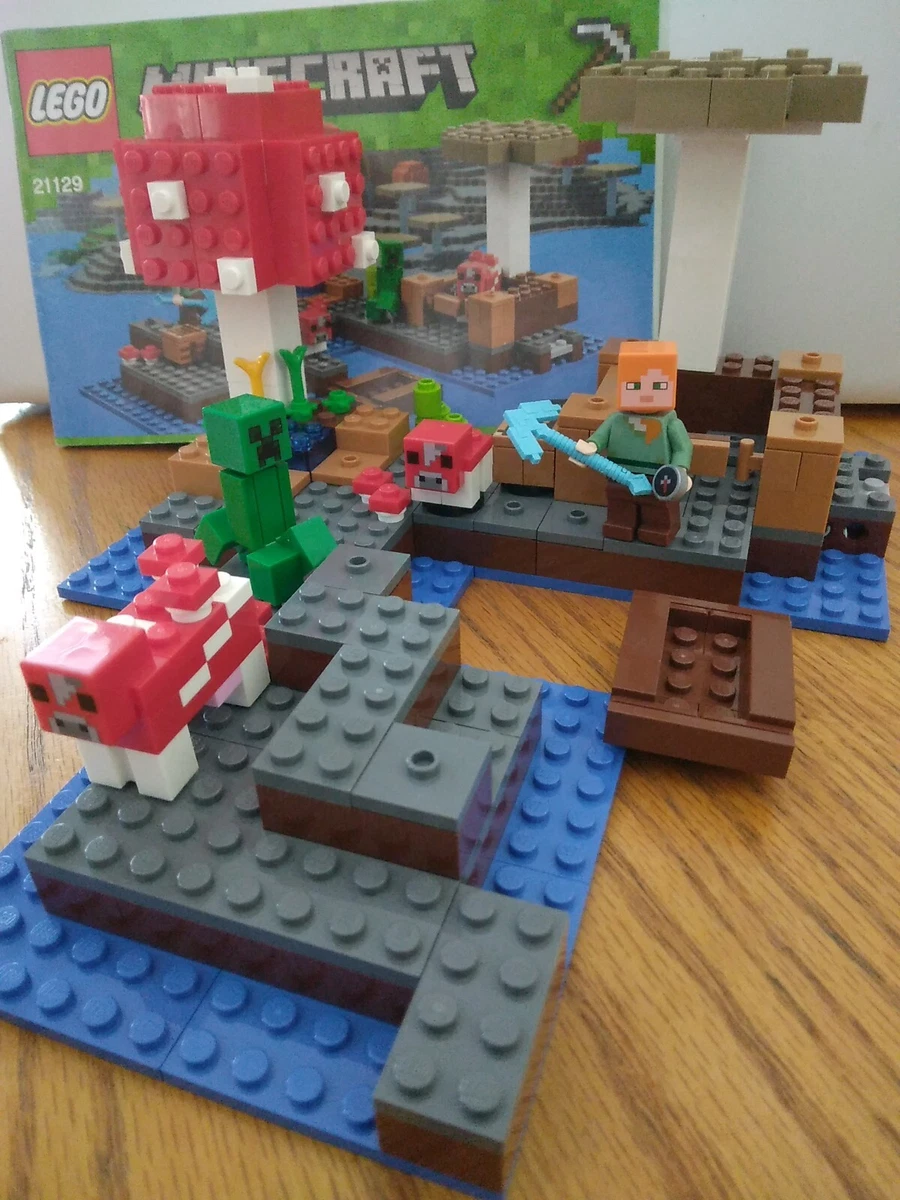 Lego Minecraft 21129 The Mushroom Island 100 Complete With Instructions