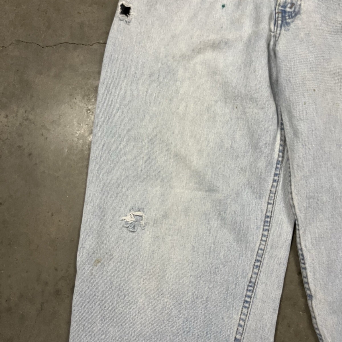 Vintage 90s Levi's Silver Tab Baggy For Light Wash Denim