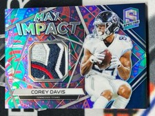 2019 Panini Spectra Football Max Impact #MI-15 Corey Davis Patch Relic /5 TITANS