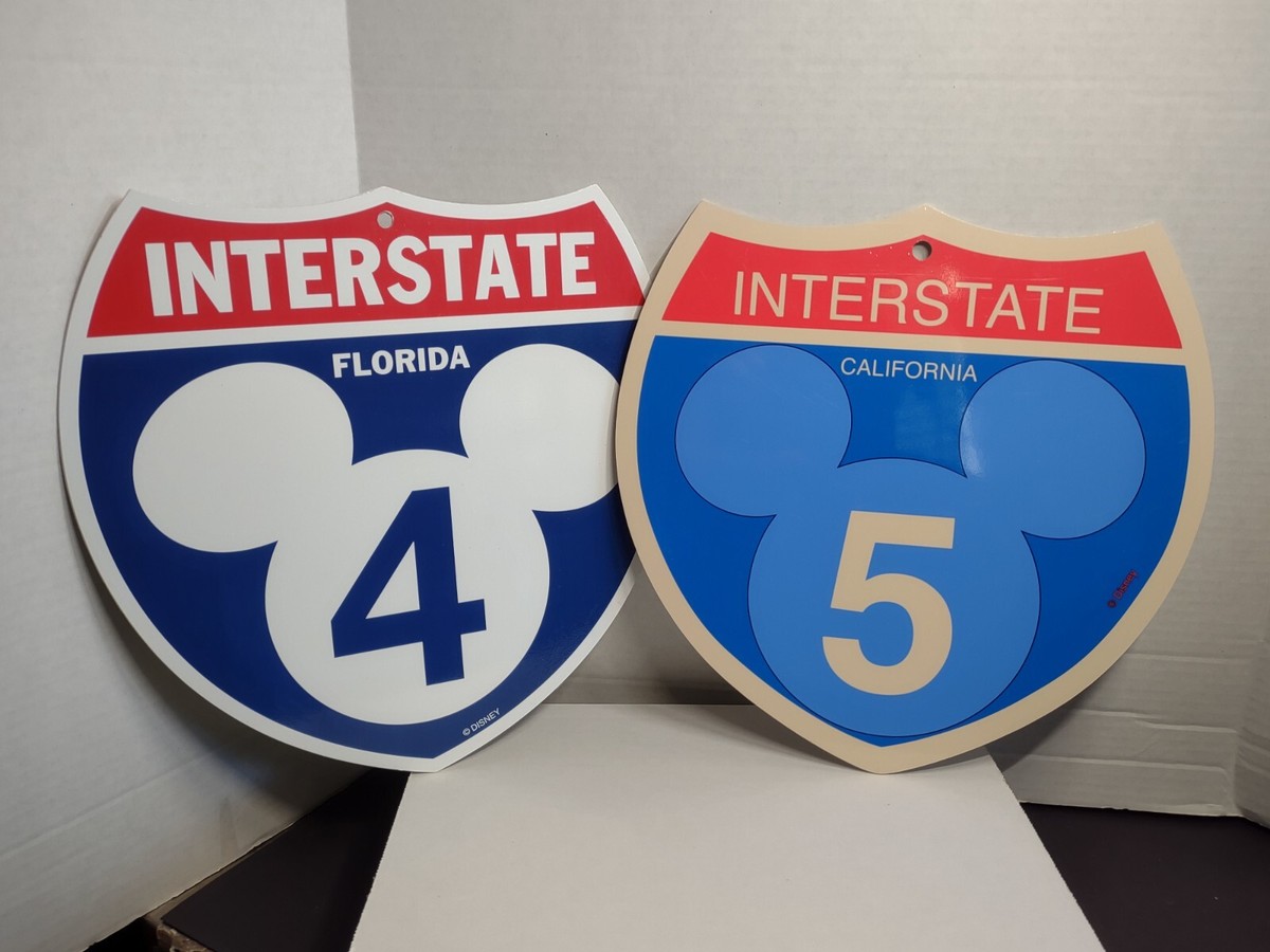 ⭐️ディズニーランド 標識 サイン INTERSTATE California ⭐️ディズニーランド 標識 サイン INTERSTATE California