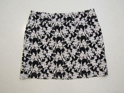 Skort (short-jupe) Mario Serrani Femme - Noir Et Blanc Imprimé Floral - Taille Large - Neuf Sans étiquette