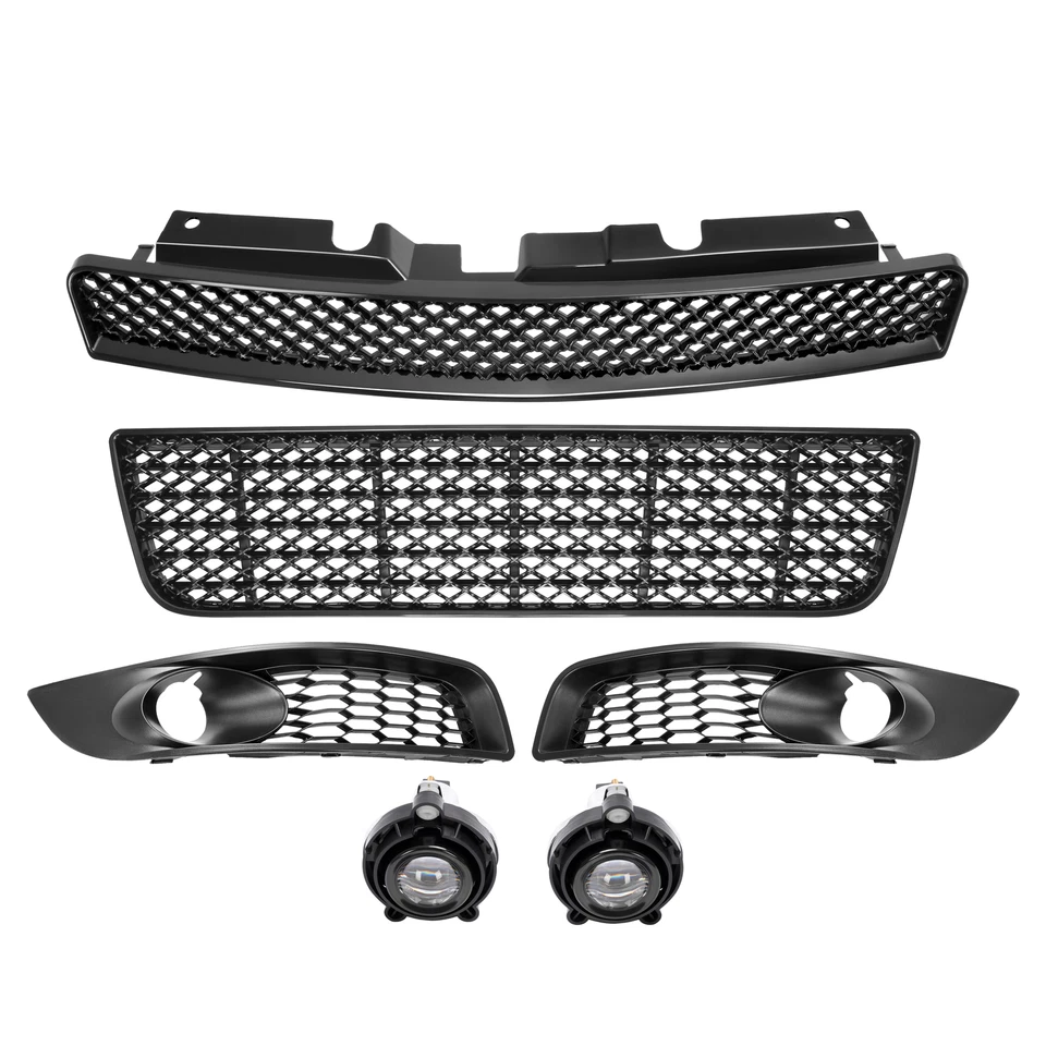 Juego de 6 luces antiniebla y biseles estilo malla parrilla delantera para Chevrolet Impala 06-13 Foto 2 de 4