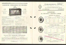SAINT-OUEN (93) BAROMETER FACTORY L.B "Ets. LABINAL"