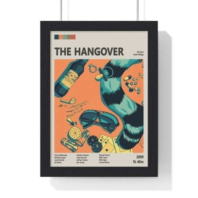 The Hangover Art Movie Poster - Artistic Take on Comedy Classic Wall Art Print