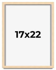 17x22 Solid Wood Picture Frame with UV Acrylic, Available in 6 Finishes