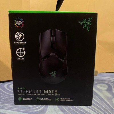 Razer Viper Ultimate Wireless Gaming Maus Schwarz mit Ladestation unbenutzt