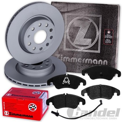 ZIMMERMANN BREMSSCHEIBEN 345mm + BELÄGE VORNE passend für AUDI A6 Allroad C7 4G