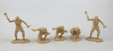 Toy Street Marx Cavemen Prehistoric Land of the Dinosaurs Playset Lot of 5