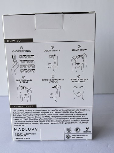 The BROW STAMP Professionelles Augenbrauenschablonen-Set von MadLuvv - Soft Brown Finish - Bild 3 von 7