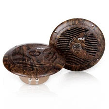 Dual 6.5'' Waterproof Marine Speakers, Camo / Hunting Style, 150 Watt (Pair)