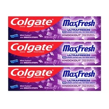 Colgate Max Fresh Whitening Toothpaste Mint Fusion 6.3oz (Lot of 3) 1.06 per gallon