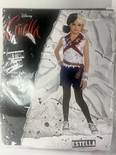Disney Cruella's Estella Girls Medium 8-10 4pcs multicolor Costume-NEW