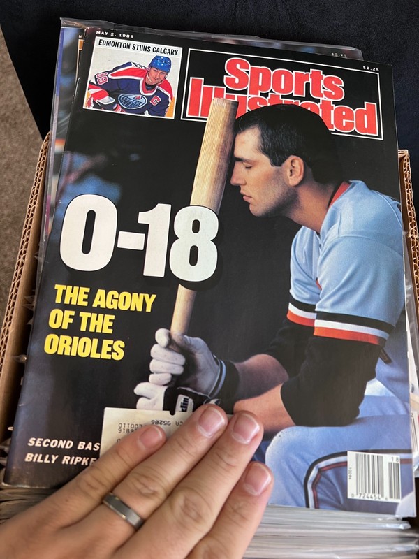 Sports Illustrated Baltimore Orioles 0-18 Dennis Rodman G Sabatini May 2 1988