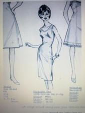 Vintage 60S/70S Deadstock Velrose Made in USA Cotton 801 Slip 44