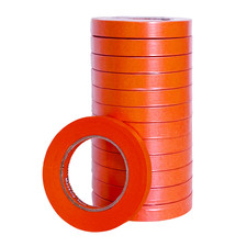 LAUCO 3/4 in. x 60 Yd 12 Roll Orange Automotive Refinishing Masking Tape