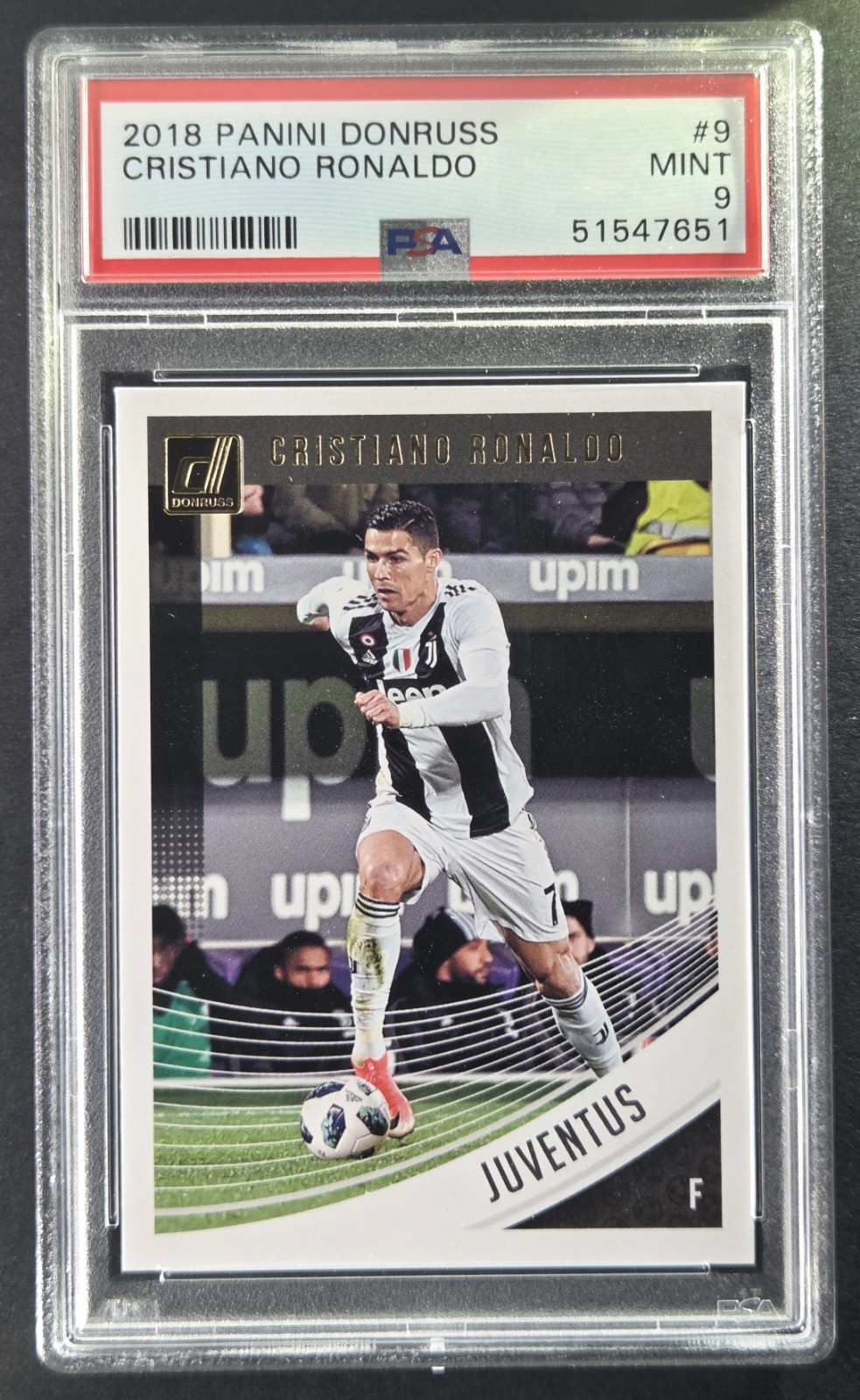 2018-19 Panini Donruss Soccer Cristiano Ronaldo #9 PSA 9