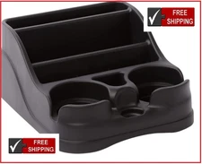 Universal Truck Console Car Cup Holder Floor Drink Storage Auto RV CD Organizer