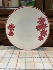 Fiesta Poinsettia Lunch Plate On White *FIRST QUALITY* Belk Exclusive 9 Inch