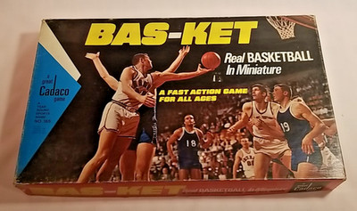 Vintage Cadaco Bas-ket Basketball In Miniature 'Fast Action Game for All Ages''