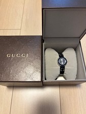 Gucci U-Play Women's Watch Black 129.5mm Box From Japan