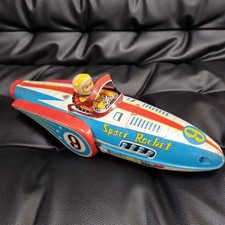Tin Toy Space Rocket Car Modern Toys Masudaya Showa Retro Rare 13inch / 33cm