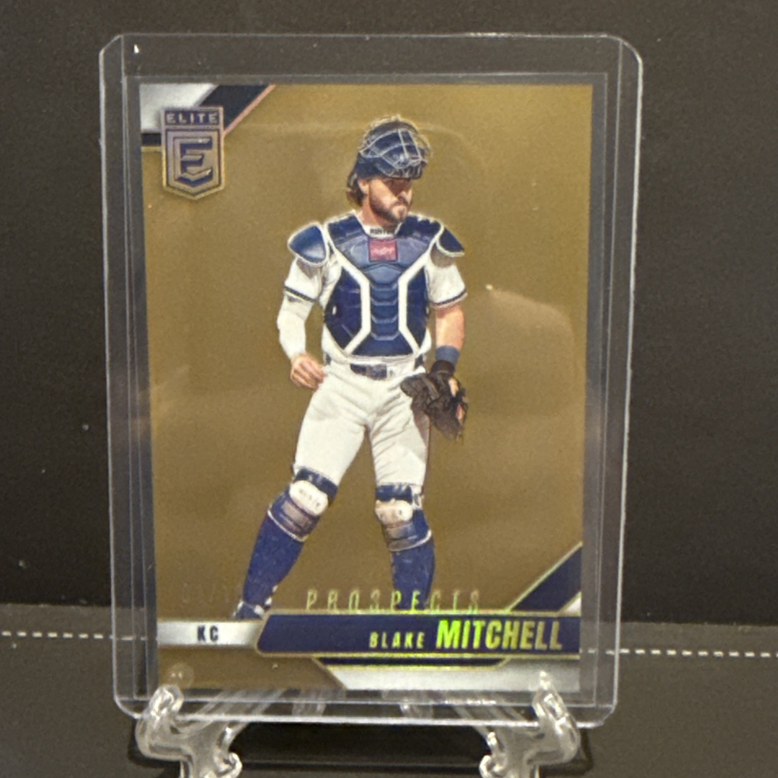 2026 Panini Elite Blake Mitchell #112 Gold 1/10 Bookend Kansas City Royals