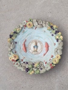 Beatrix Potter Peter Rabbit BIRD BATH 100 Years Anniversary RARE