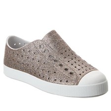 Native Jefferson Bling Shoes - Metal Bling / Shell White Kids size C10