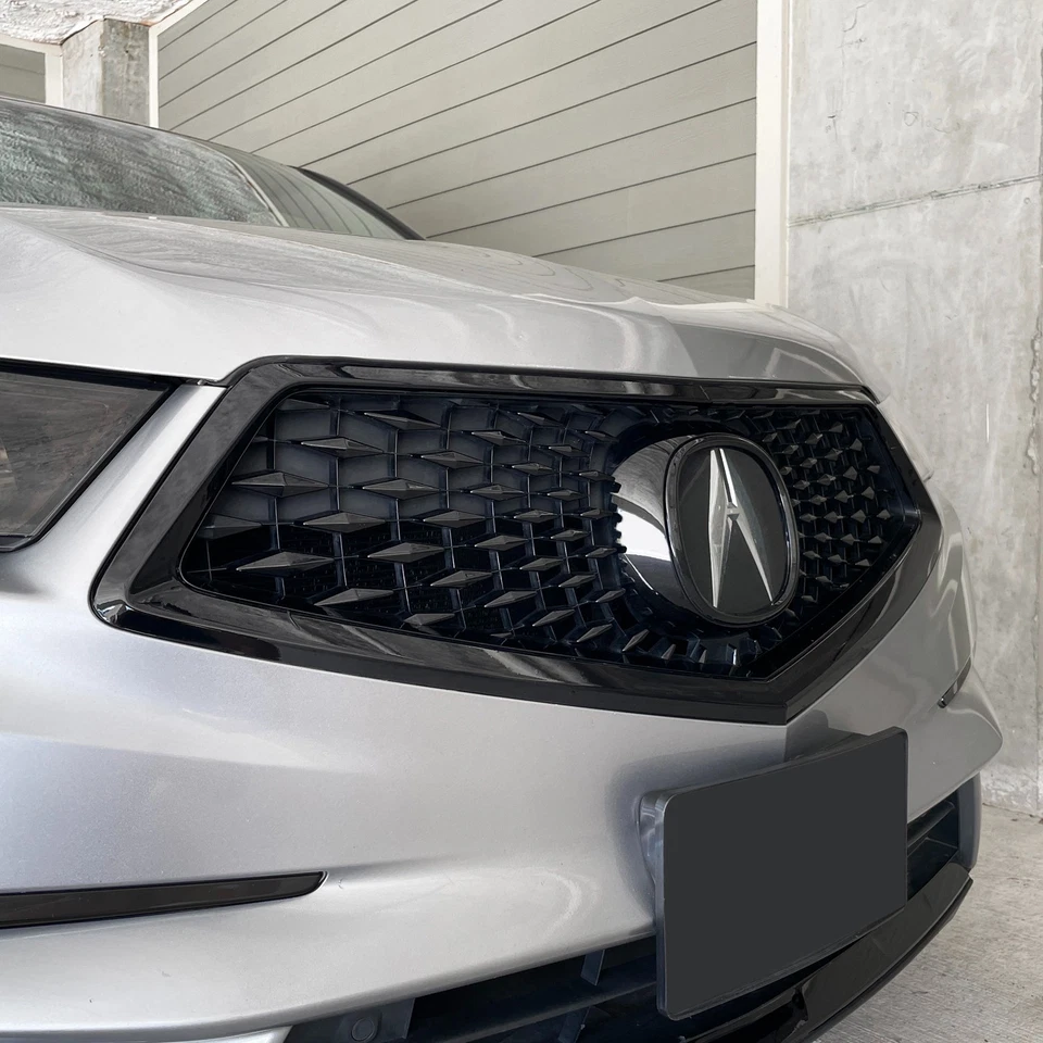 Vinilo apagón eliminación de cromo para moldura de parrilla Acura MDX 2017-20 Foto 4 de 4