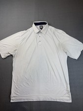 FootJoy Performance White Golf Polo Shirt Men's Size XL Performance Stretch