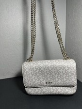 DKNY shoulder bag latte/cream signature logo ...