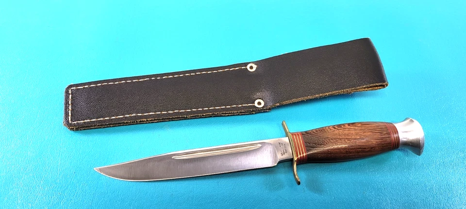 Swedish J.A. Hellberg Eskilstuna Sweden Knife + Original Leather Sheath TR485 - Image 4 of 4