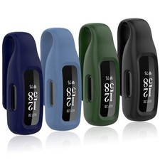 4-Pack Clip Case Compatible with Fitbit Inspire 2/Fitbit Inspire 3, Soft Silicon