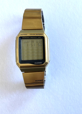 Vtg Casio Hotbiz Memory Protect VDB3000 DataBank 1492 Touchscreen Men's Watch