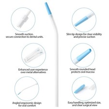 Dental Disposable Saliva Ejector Suction Tips Surgical Aspirator 25pcs/Pack