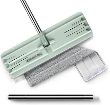 JOYMOOP Flat Mop, Microfiber Mops for Floor Cleaning and Long Handle Wall Cle...
