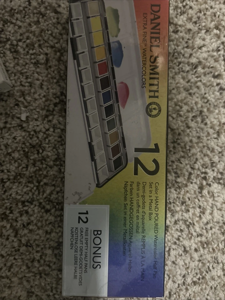 Watercolor Paint Set, Vivid Colors in Portable Box, Palette set, Including Me... - Image 3 of 4