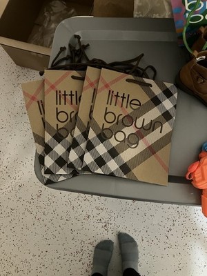 NEW Burberry X Bloomingdale s Collab Little Brown Bag  (4 Quantity)